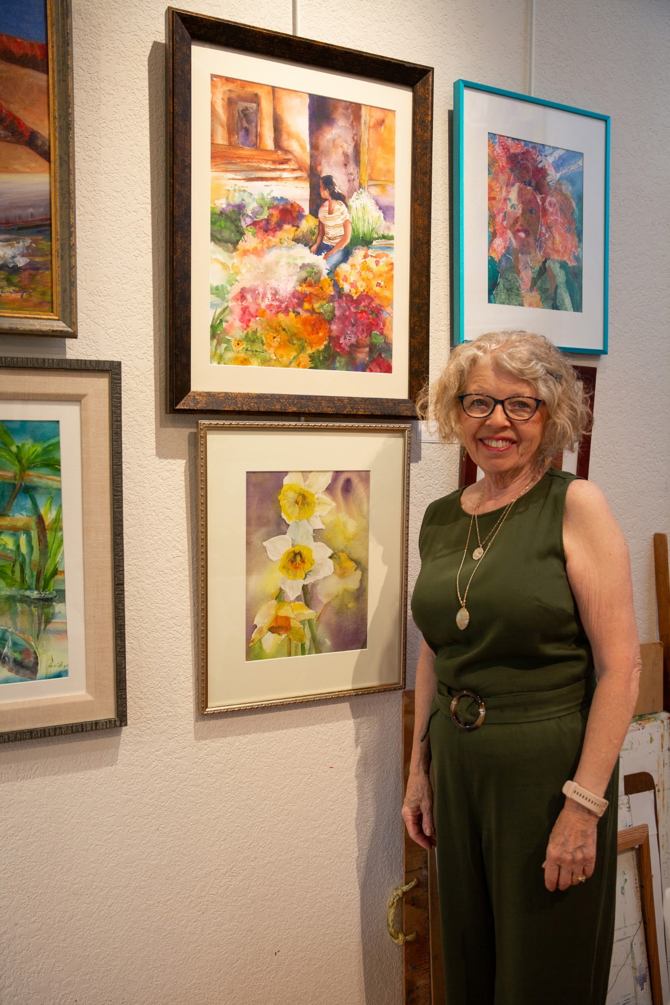 Jackie Haugen in her art studio