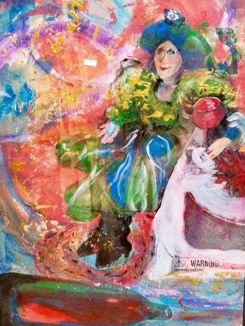 Choking Hazard - Watercolor collage