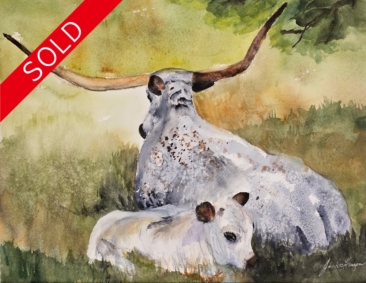 Longhorn painting - SOLD